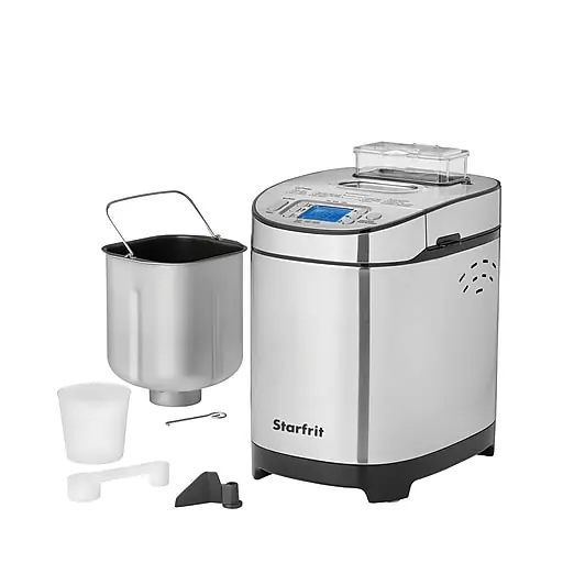 Editor’s Pick Starfrit 2 lb. Capacity Electric Bread Maker, Silver (024707-001-0000)