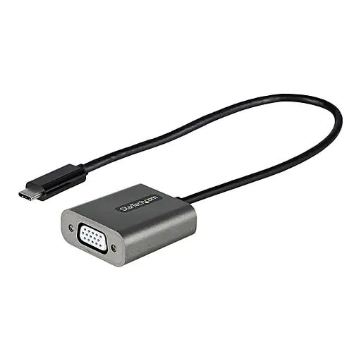 Sale StarTech 1.3' USB C to SVGA Cable, Black (CDP2VGAEC)