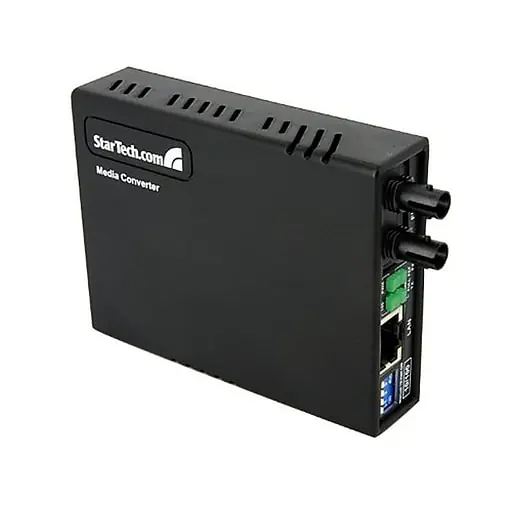 Startech 10/100 Multi Mode Fiber Ethernet Media Converter, Black (MCM110ST2) Wholesale