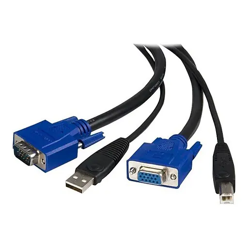 StarTech 2-in-1 Universal USB KVM Cable, 10'(L) Warranty Included