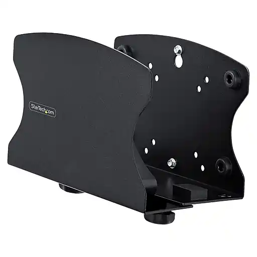Authentic StarTech Adjustable PC Wall Mount Bracket, Up to 40 lbs. Computers, Black (2NS-CPU-WALL-MOUNT)