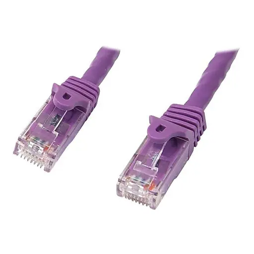 StarTech N6PATCH7PL Cat6 Patch Cable with Snagless RJ45 Connectors, 7ft, Purple Limited Time