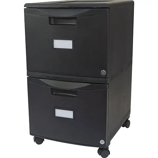 Storex 2-Drawer Mobile Vertical File Cabinet, Letter Size, Lockable, 18.25\\ Factory Price