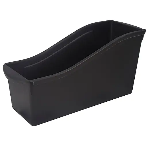 Storex Large Book Bin, Black, 14.3\\ Crafted
