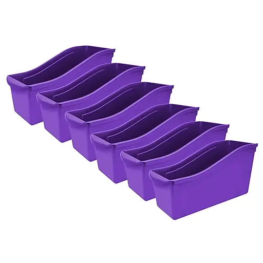 Storex Plastic Large Book Bins, 14.3\\ Brand New