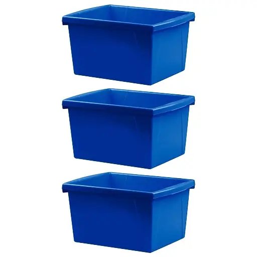 Storex Polypropylene/PP 4 Gallon Classroom Storage Bin, 7.9\\ Direct From Manufacturer