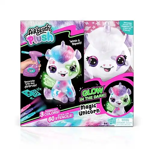 Wholesale Style 4 Ever Airbrush Plush Glow in the Dark Unicorn (228330-8)