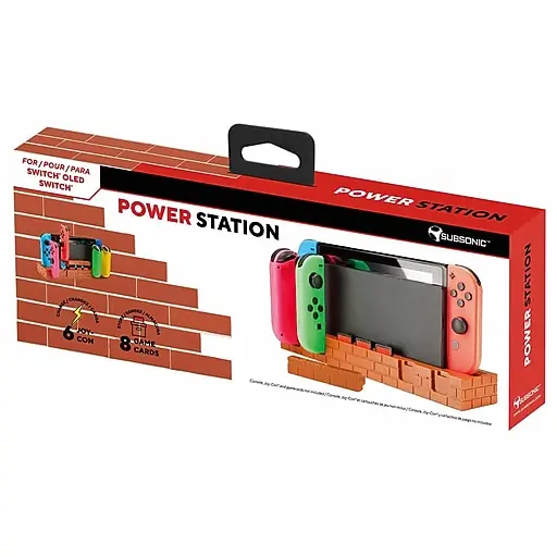New Release Subsonic Charging Power Station, Nintendo Switch Compatible, Brown (SA5643)