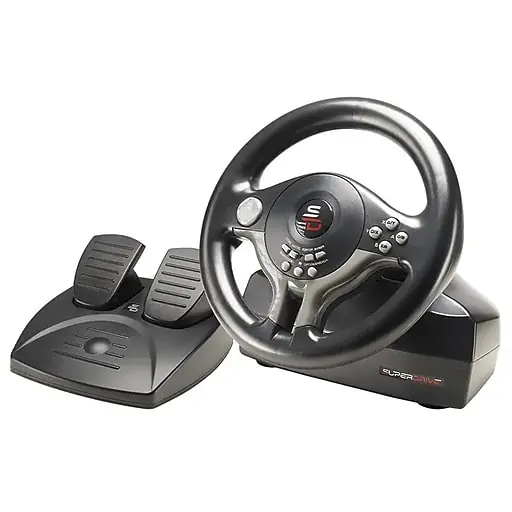 Place Order Subsonic Superdrive Gaming Driving Wheel, PS3/PS4/Nintendo Switch/Switch 2/Xbox One/PC Compatible, Black (SA5578)