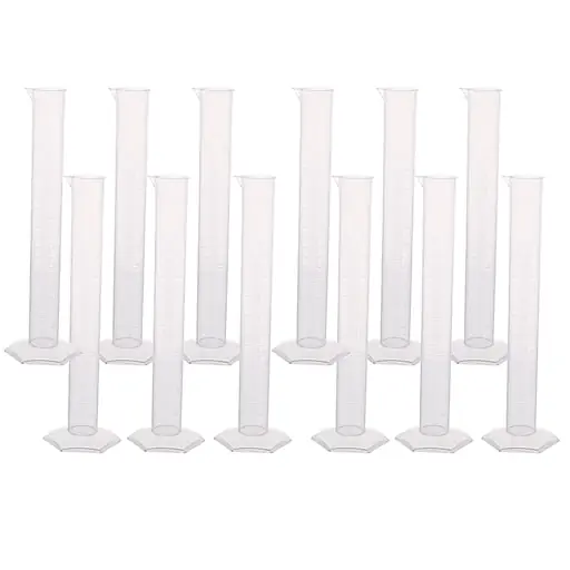 Discount Supertek Measuring Cylinder with Hexagonal Base, 100ml, Clear Polypropylene, Pack of 2 (SKFCH108155)