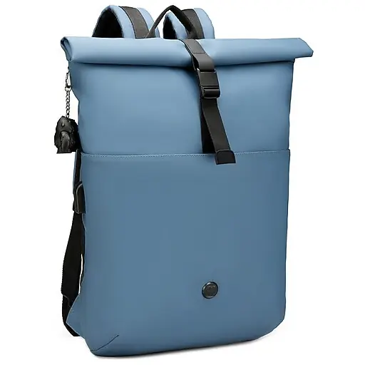 Bulk Order SwissDigital LAMONE Rolltop Laptop Compatible Backpack, Medium, Dark Blue (SD1681-16)