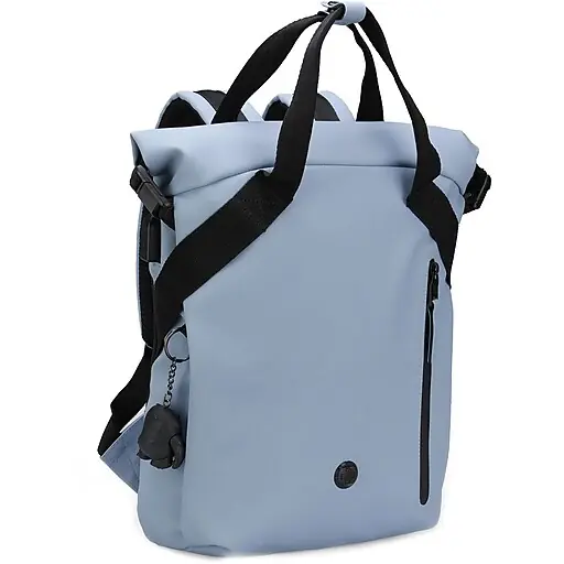 Premium SwissDigital LAMONE Rolltop Laptop Compatible Backpack, Medium, Light Blue (SD1686-13)