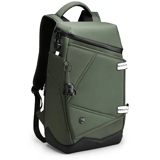 Warranty Included SwissDigital SEON L+ Mountain-Shaped Laptop Backpack, Large, Dark Green (SD1650-23)