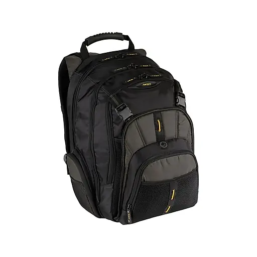 Targus CityGear Laptop Backpack, X-Large, Black/Yellow (TBB018US) Latest