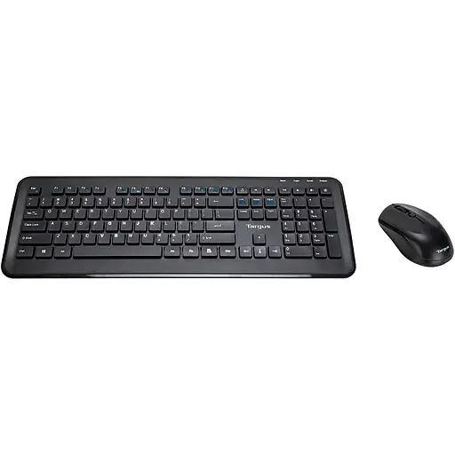 Next Day Delivery Targus KM610 Wireless Ergonomic Gaming Keyboard and Optical Mouse Combo, Black (AKM610BT)