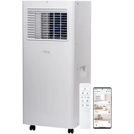 TCL 115-Volt 6,000 (BTU DOE) Portable Air Conditioner with Remote, WiFi Enabled, White (H6P44W) Direct From Factory