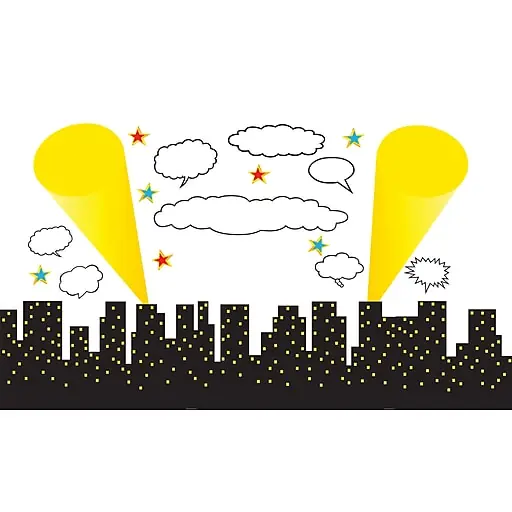 Teacher Created Resources Superhero Cityscape Bulletin Board (TCR5693) New Release