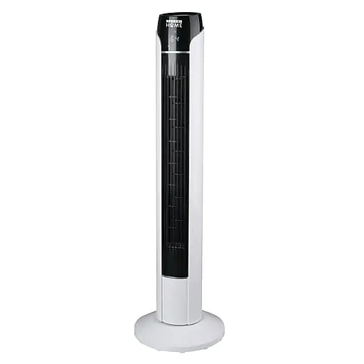 Crafted Techni Home Oscillating Tower Fan, 3 Speed, White/Black (RTA-36T-FAN)