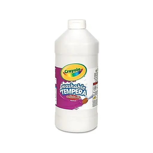 Tempera Paint, Economy, White, Quart Bottle Bargain