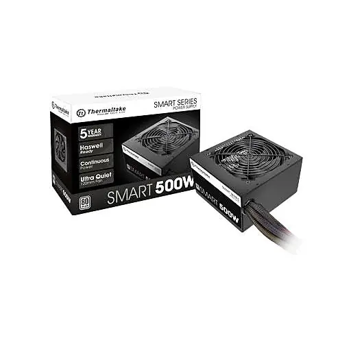 Express Delivery Thermaltake Smart Power Supply for Intel ATX 12V v2.3 Motherboard, 500 W, Black (PSSPD0500NPCWUS)