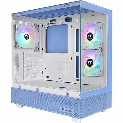 Thermaltake View 270 Plus TG ARGB ATX Mid-Tower Gaming Computer Case, Hydrangea Blue (CA-1Y7-00MFWN-01) Secure Checkout