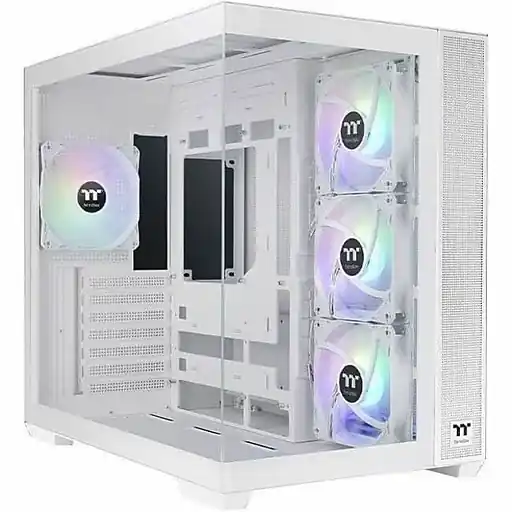 Thermaltake View 380 TG ARGB Mid Tower Gaming Computer Case, Snow (CA-1Z2-00M6WN-00) Reduced Price