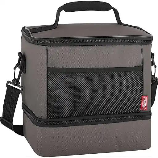 Thermos 12-Can Dual Compartment Cooler, Gray (EAC020103T) Grab Now