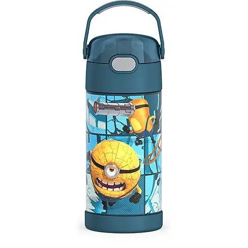 Thermos FUNtainer Despicable Me Bottle Stainless Steel Vacuum Insulated Water Bottle, 12 oz. (EAF4104MNMA6) Sale