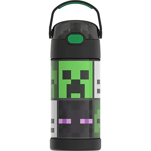 Time-Limited Thermos Funtainer Minecraft or Pokémon Artwork Stainless Steel Vacuum Insulated Water Bottle, 12 oz. (F4105AST6)