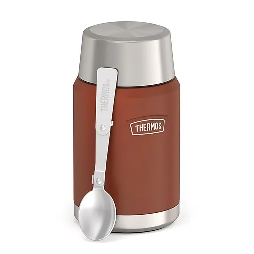 Hot Deal Thermos Icon Stainless Steel Insulated Food Jar, Saddle, 24 oz. (EAIS3012SD4)