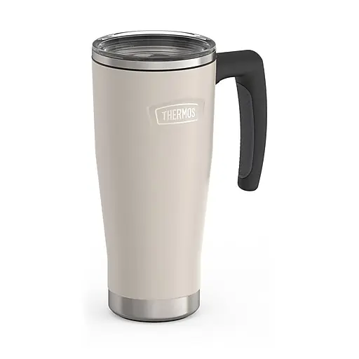 Thermos Icon Stainless Steel Vacuum Insulated Travel Mug, 18 oz., Sandstone (EAIS1162SN4) Don’t Miss Out