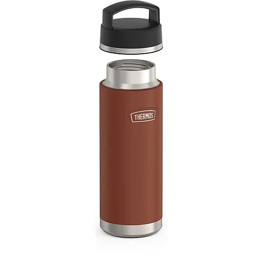 Thermos Icon Stainless Steel Vacuum Insulated Water Bottle, 24 oz., Saddle (EAIS2002SD4) Best Choice