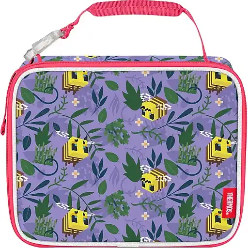 Top Pick Thermos Kids Minecraft Bees Insulated Soft Lunch Bag, Multicolored (K225155006ST)