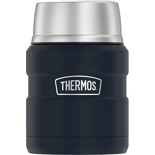 Time-Limited Thermos King Stainless Steel Insulated Food Jar, Midnight Blue, 16 oz. (EASK3000MDB4)