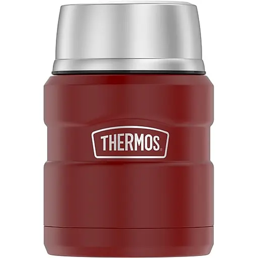 Exclusive Offer Thermos King Stainless Steel Insulated Food Jar, Red, 16 oz. (EASK3000MR4)