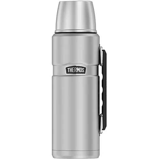 Thermos King Stainless Steel Vacuum Insulated Beverage Bottle, 40 oz., Stainless (EASK2010MSTRI4) Mega Sale