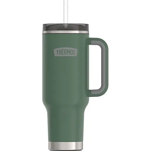 Thermos Stainless Steel Vacuum Insulated Travel Mug, 40 oz., Alpine Green (EATS1802AG4) Money Back Guarantee