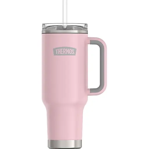 Fan Favorite Thermos Stainless Steel Vacuum Insulated Travel Mug, 40 oz., Sunset Pink (EATS1802SP4)