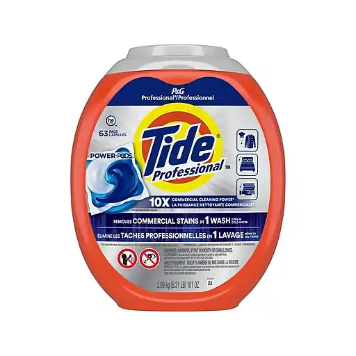 High Quality Tide Professional HE Laundry Detergent Capsule, 101 Oz., 63 Capsules/Pack (14053)