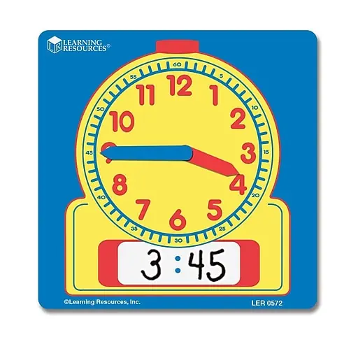 Premium Time, Learning Resources Write and Wipe Student Clocks, Set of 10