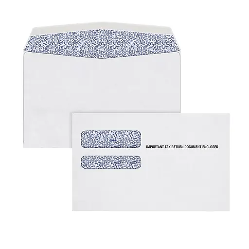 Adams Gummed Double Window 1095 B&C Tax Form Envelopes, 5-5/8\\ Fan Favorite