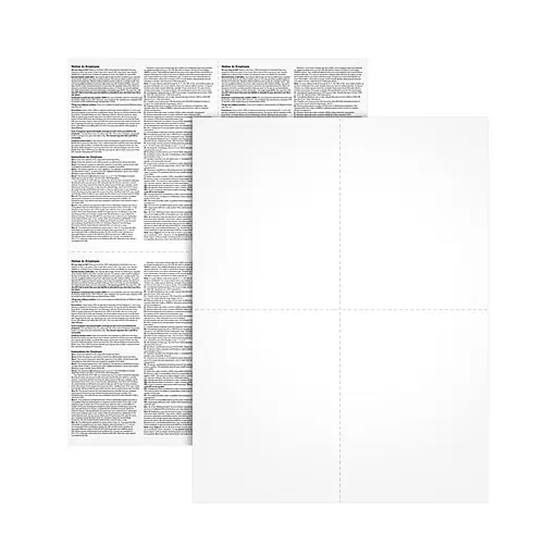 Adams Employee's Copies Cut Sheet 2025 W-2 Tax Form, 4-Part, Copy B & C, 100/Pack (LW24UPB100) Free Shipping