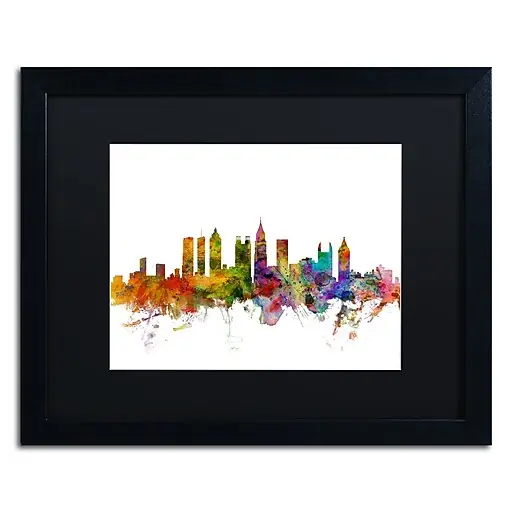 Low Price Trademark Fine Art ''Atlanta Georgia Skyline'' by Michael Tompsett 16\\