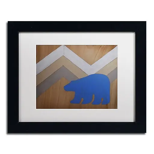 Modern Trademark Fine Art ''Blue Polar Bear'' by Nicole Dietz 11\\