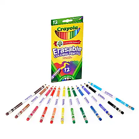 Crayola® Erasable Colored Pencils, Pack Of 12 Pencils Secure Checkout