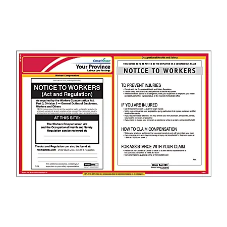 ComplyRight&trade; Canadian Federal and Province Labor Law 1-Year Poster Service, English, Nova Scotia Worldwide Shipping