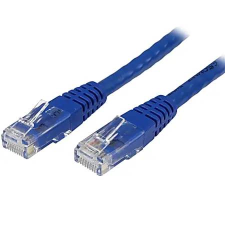 StarTech.com 7ft CAT6 Ethernet Cable - Blue Molded Gigabit CAT 6 Wire - 100W PoE RJ45 UTP 650MHz - Category 6 Network Patch Cord UL/TIA - C6PATCH7BL Order Now