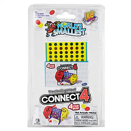 Super Impulse World’s Smallest Connect 4 Game, 8-1/2”H x 5-1/4”W x 1-1/2”D Best Price