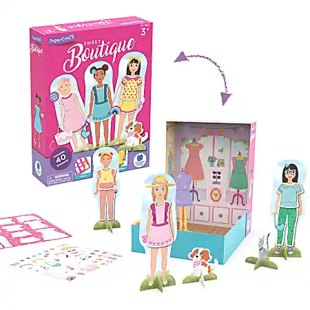 Educational Insights PaperCraft Sweet Boutique Paper Dolls Set Secure Checkout