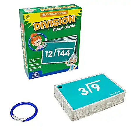 Continuum Games Flash Cards, 3” x 4-1/2”, Division, Grade 2 – 12 Affordable
